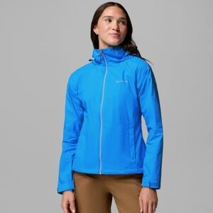 Columbia Womens Switchback IV Vibrant Blue Rain repellent Jacket, size M